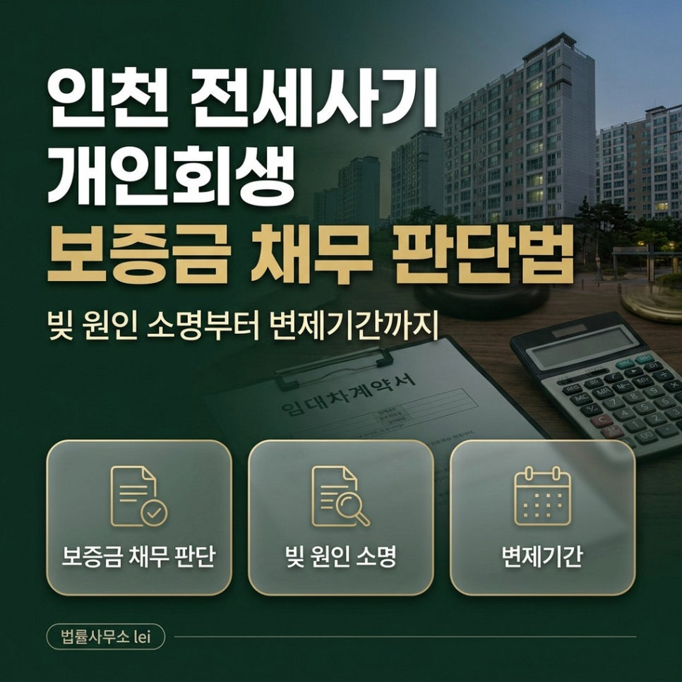 인천 전세사기 피해자의 전세대출과 보증금 판단을 안내하는 원문 대표이미지
